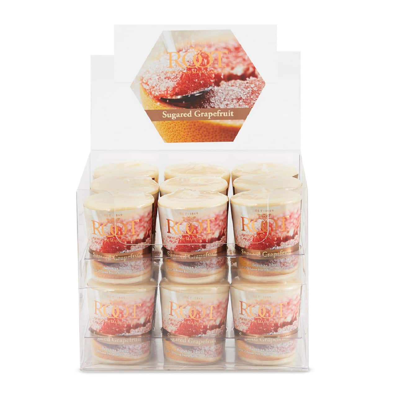 Root Candles Scented 20 Hour Beeswax Blend Votive Candles, 18ct.